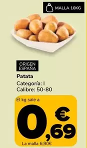 Oferta de Patata por 0,69€ en Supeco