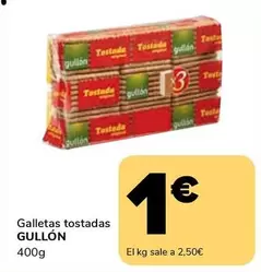 Oferta de Gullón - Galletas Tostadas por 1€ en Supeco