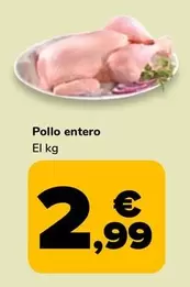 Oferta de Pollo Entero por 2,99€ en Supeco