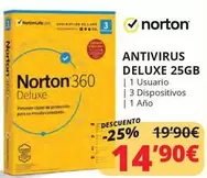 Oferta de Norton - Antivirus Deluxe por 14,9€ en Dynos Informática