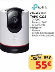 Oferta de TP-LINK - Cámara Wi-fi Tapo C225 por 55€ en Dynos Informática