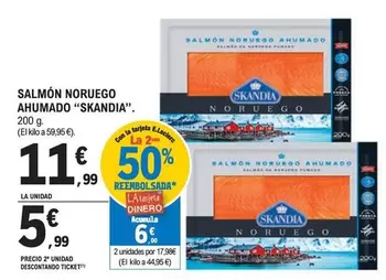 Oferta de Skandia - Salmón Noruego Ahumado por 11,99€ en E.Leclerc