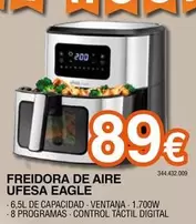 Oferta de Ufesa - Eagle - Freidora De Aire por 89€ en Expert