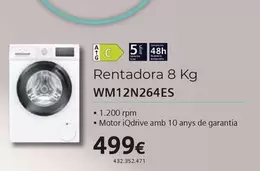 Oferta de Remington - Rentadora WM12N264ES por 499€ en Expert