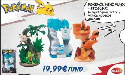 Oferta de Bizak - Gizak - Pokemon Mini Mundo + 2 Figuras por 19,99€ en Juguettos