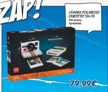 Oferta de LEGO - Onestep - Camara Polaroid SX-70 por 79,99€ en Juguettos