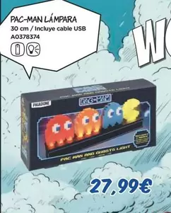 Oferta de Pac-Man Lámpara por 27,99€ en Juguettos