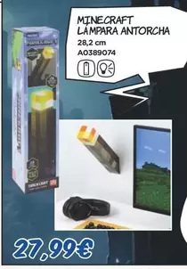 Oferta de Minecraft - Lámpara Antorcha  por 27,99€ en Juguettos