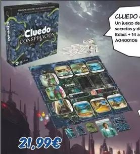 Oferta de Cluedo Conspiración por 21,99€ en Juguettos