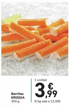 Oferta de Krissia - Barritas por 3,99€ en Carrefour Express