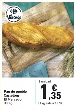 Oferta de Carrefour - Pan De Pueblo por 1,35€ en Carrefour Express