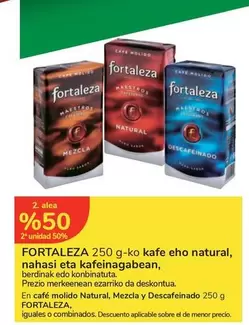 Oferta de Fortaleza - 250 g-ko kafe eho natural en Carrefour Express