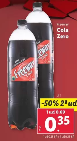 Oferta de Freeway Cola - Zero por 0,69€ en Lidl