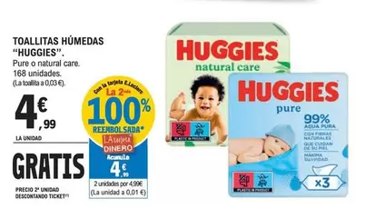 Oferta de Huggies - Toallitas Húmedas  por 4,99€ en E.Leclerc