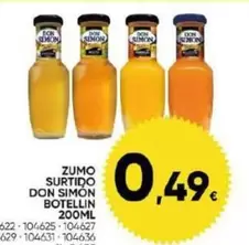 Oferta de Don Simón - Zumo Surtido por 0,49€ en Family Cash