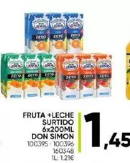 Oferta de Don Simón - Fruta + Leche Surtido 6x por 1,45€ en Family Cash