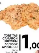 Oferta de Premium - Tortitas Camaron  60/70gr Aprox. Ud por 1€ en Family Cash