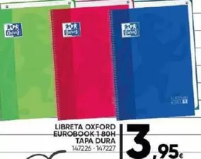 Oferta de Oxford - Libreta Ouford Eurobook Tapa Dura por 3,95€ en Family Cash