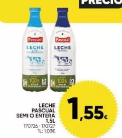 Oferta de Pascual - Leche Semi O Entera por 1,55€ en Family Cash