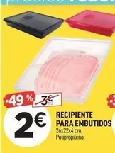 Oferta de Recipiente Para Embutidos por 2€ en Centrakor