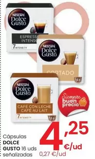 Oferta de Dolce Gusto - Capsulas por 4,25€ en Eroski