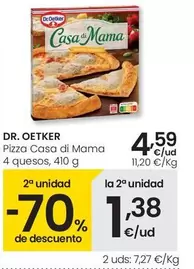 Oferta de Dr Oetker - Pizza Casa Di Mama 4 Quesos por 4,59€ en Eroski