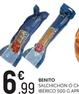 Oferta de Benito - Salchichon O Chocolate Iberico por 6,99€ en Comerco Cash & Carry