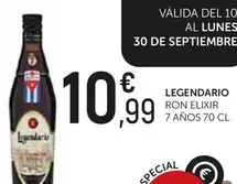 Oferta de Legendario - Ron Elixir por 10,99€ en Comerco Cash & Carry