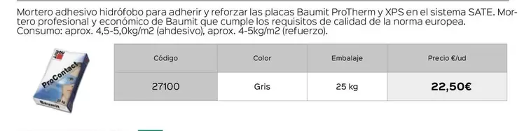 Oferta de Baumit Procontact por 22,5€ en Isolana