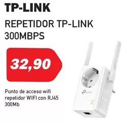 Oferta de TP-LINK - Repetider Tp-link 300mbps por 32,9€ en Microsshop