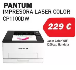 Oferta de Pantum - Impresora Laser Color CP1100DW por 229€ en Microsshop