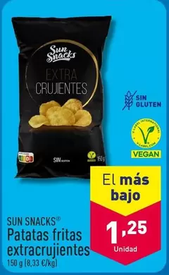 Oferta de Sun Snacks - Patatas Fritas Extracrujientes  por 1,25€ en ALDI