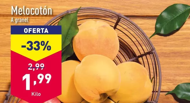 Oferta de Melocoton por 1,99€ en ALDI