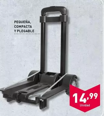 Oferta de Workzone - Carretilla De Transporte Mini Pequeña, Compacta Y Plegable por 14,99€ en ALDI