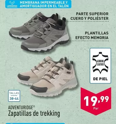 Oferta de Adventuridge - Zapatillas De Trekking por 19,99€ en ALDI