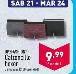 Oferta de Up2fashion - Calzoncillo Boxer por 9,99€ en ALDI