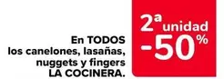 Oferta de La Cocinera - En Todos  Los Canelones Lasanas Nuggets Y Fingers   en Carrefour