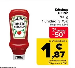 Oferta de Heinz - Ketchup  por 3,75€ en Carrefour