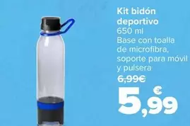 Oferta de Kit Bidon Deportivo por 5,99€ en Carrefour