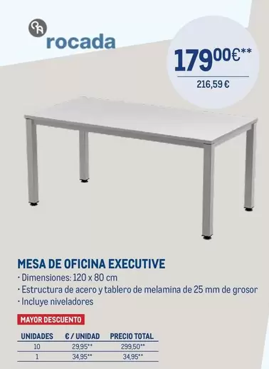 Oferta de Total - Mesa De Oficina Executive por 179€ en Makro