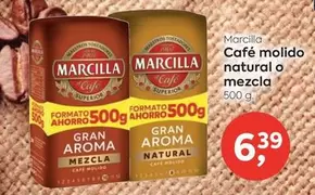 Oferta de Marcilla - Cafe Molido Natural O Mezcla por 6,39€ en Suma Supermercados