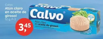 Oferta de Calvo - Atún Claro En Aceite De Girasol por 3,45€ en Suma Supermercados