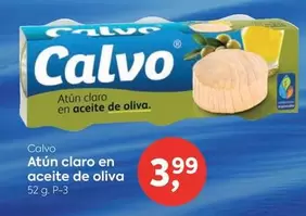 Oferta de Calvo - Atún Claro En Aceite De Oliva por 3,99€ en Suma Supermercados