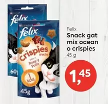 Oferta de Felix - Snack Gat Mix Ocean O Crispies por 1,45€ en Suma Supermercados