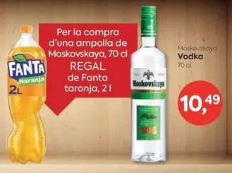 Oferta de Moskovskaya - Vodka por 10,49€ en Suma Supermercados