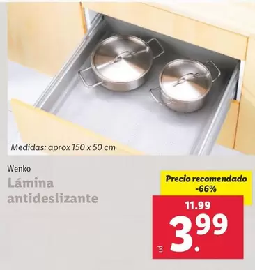 Oferta de Wenko - Lamina Antideslizante por 3,99€ en Lidl