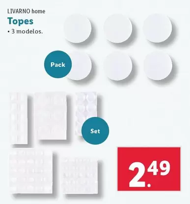 Oferta de Livarno Home - Topes por 2,49€ en Lidl