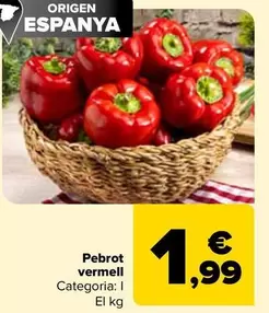 Oferta de Pimiento Rojo por 1,99€ en Carrefour