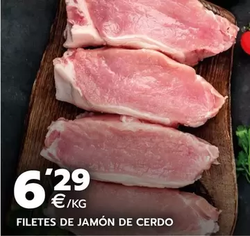 Oferta de Filetes De Jamon De Cerdo por 6,29€ en BM Supermercados