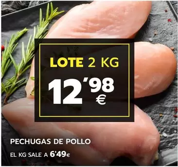 Oferta de Pechugas De Pollo por 12,98€ en BM Supermercados